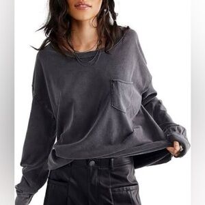 Free People fade into you tee shirt